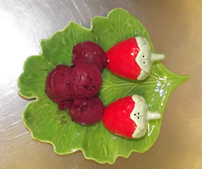 sorbet maison fraise des bois